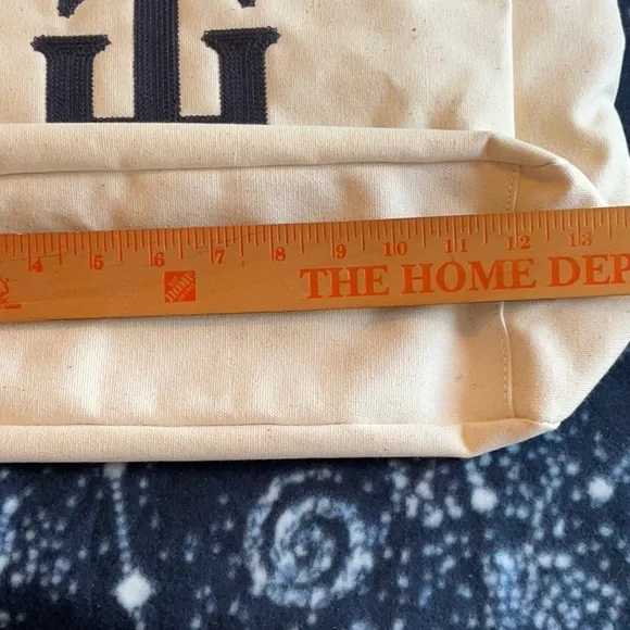 Tommy Hilfiger Blue/Red/Cream Canvas Tote, NWT - Picture 8 of 16